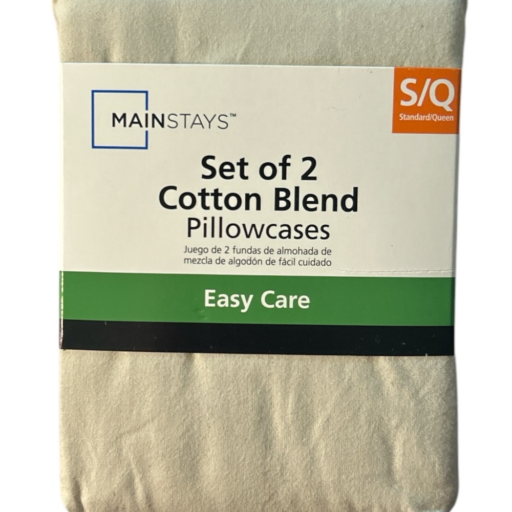 Mainstays Cream Bedding‎ Pillows Cotton Blend